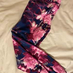 The North Face patterned workout leggings